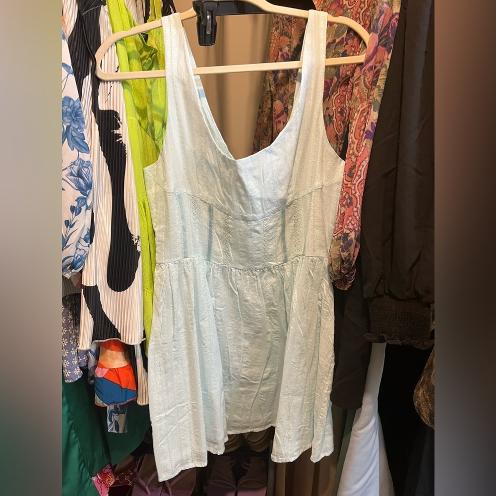 Light blue babydoll dress